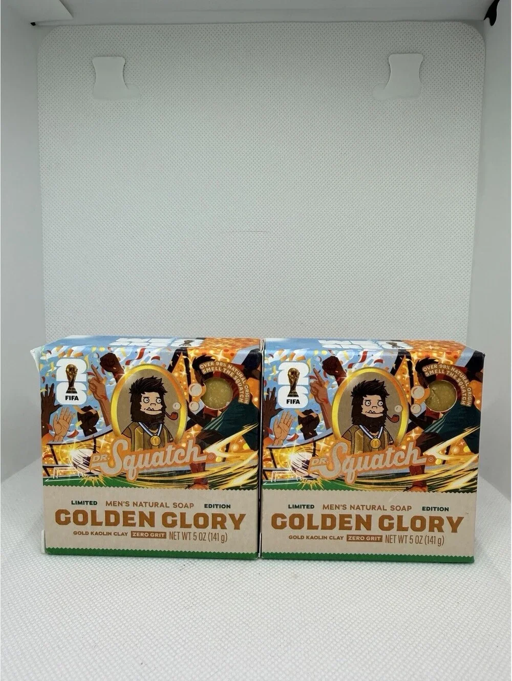 Dr. Squatch FIFA Golden Glory Limited Edition Men’s Natural Soap Lot Of 2 (5 oz)